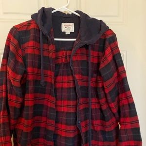 AE flannel hoodie